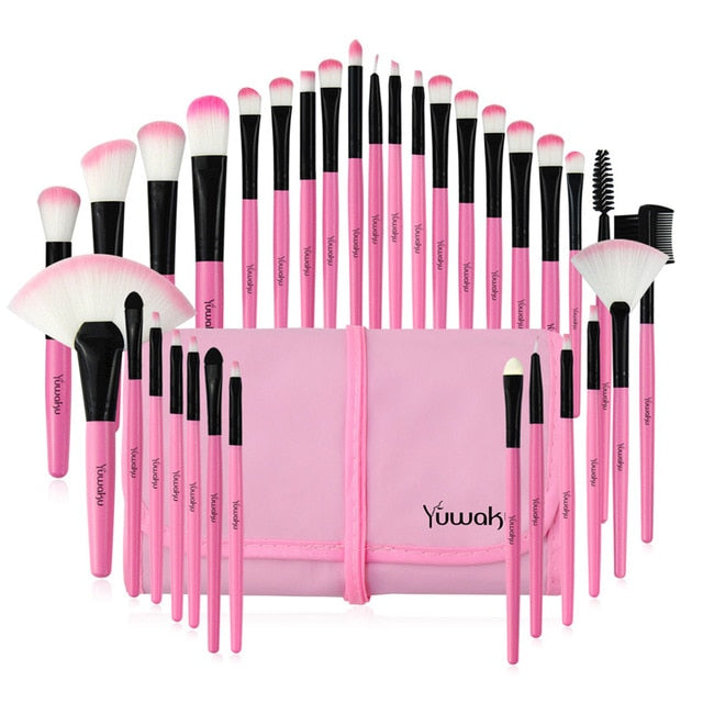 Makeup Brush Sets Foundation Eyebrow Powder Brush Case pincel maquiagem Make Up Brushes Cosmetic Bag Brushes