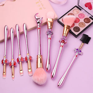 New 8pcs Pro Makeup Brushes Sets & Kits Sailor Moon