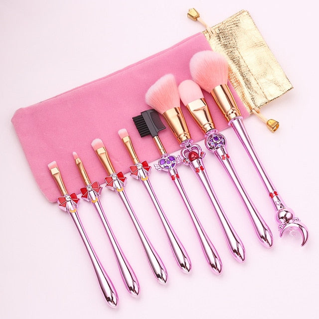 New 8pcs Pro Makeup Brushes Sets & Kits Sailor Moon
