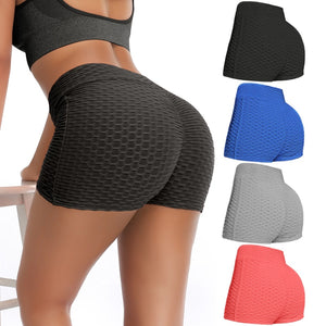 Short Breathable Sports Fitness Panties Solid Color