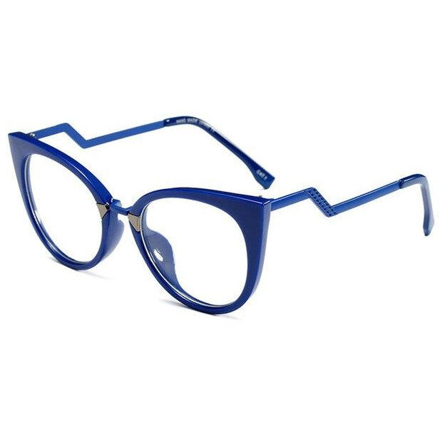 SHAUNA Classic Cat Eye Glasses For Women
